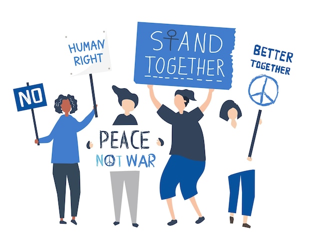 Activist png Illustration durchsichtiger Hintergrund