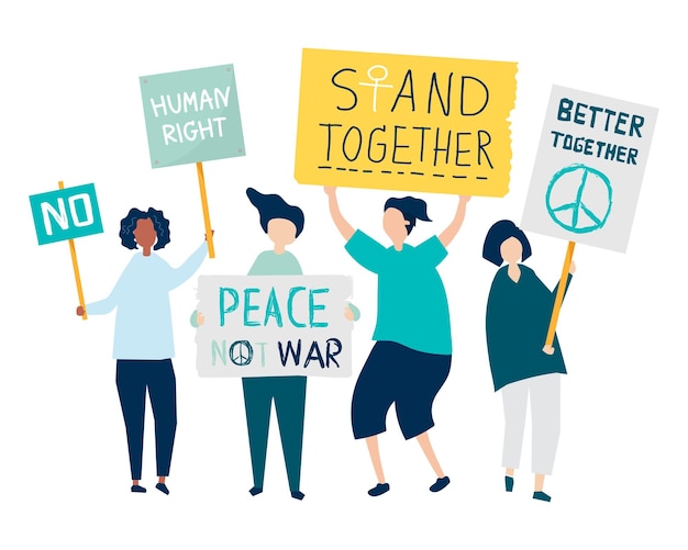 Activist png Illustration durchsichtiger Hintergrund