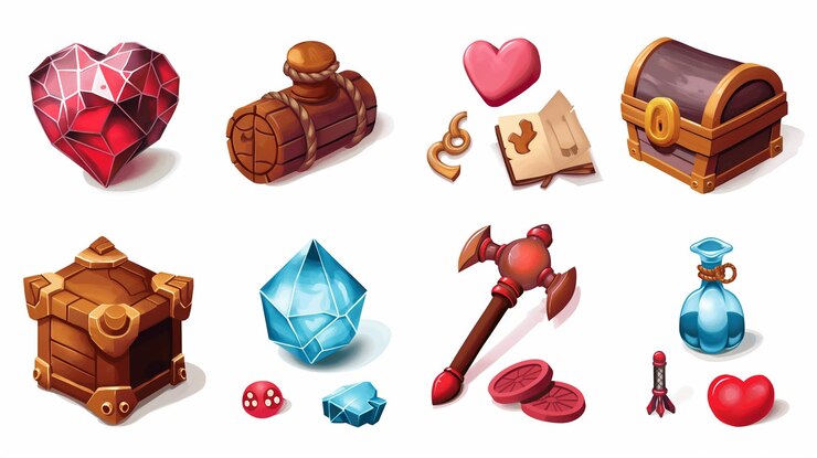 Foto activo del icono del juego de tragamonedas juego de video móvil ilustración