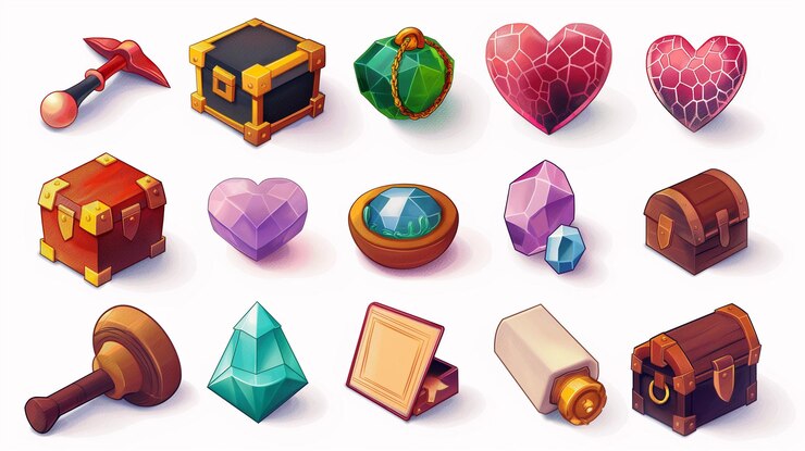 Foto activo del icono del juego de tragamonedas juego de video móvil ilustración