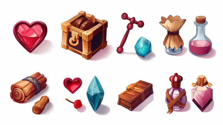 Foto activo del icono del juego de tragamonedas juego de video móvil ilustración