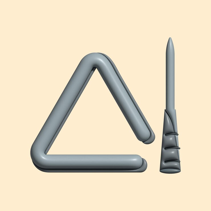 Foto activos de instrumentos musicales 3d con fondo claro