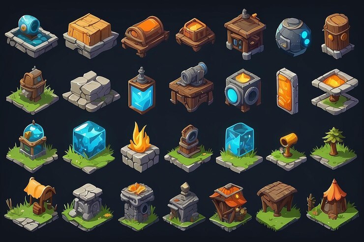 Foto activos de juegos vectoriales