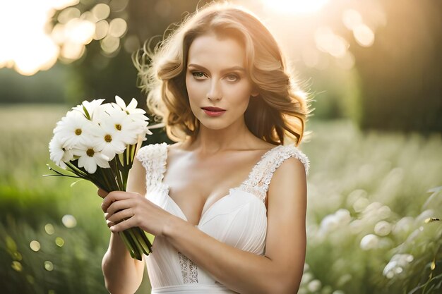 Actor en un campo de flores