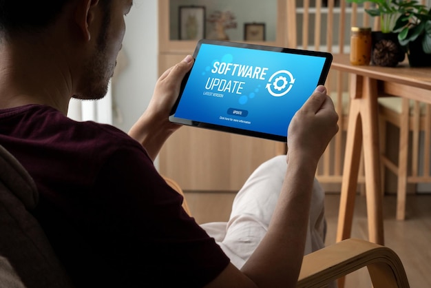 Actualización de software en la computadora para la versión más moderna del software del dispositivo