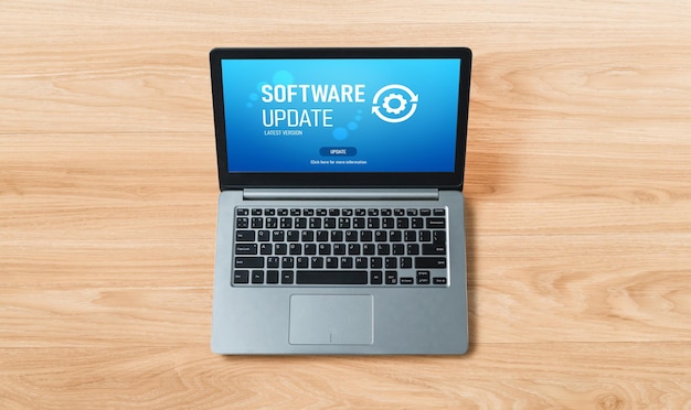 Actualización de software en la computadora para la versión más moderna del software del dispositivo