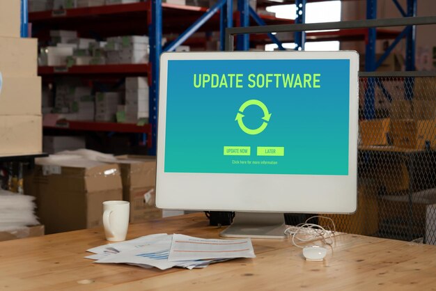 Actualización de software en la computadora para la versión más moderna del software del dispositivo