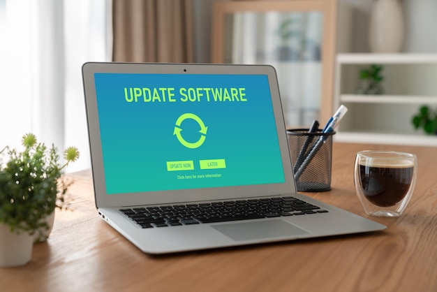 Actualización de software en la computadora para la versión más moderna del software del dispositivo
