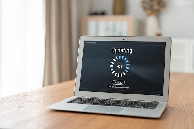 Actualización de software en la computadora para la versión más moderna del software del dispositivo