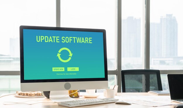 Actualización de software en la computadora para la versión más moderna del software del dispositivo