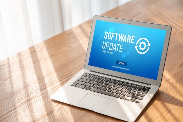 Actualización de software en la computadora para la versión más moderna del software del dispositivo