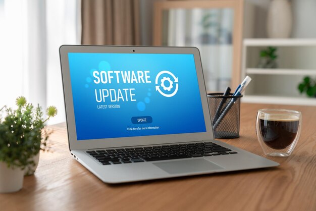 Actualización de software en la computadora para la versión más moderna del software del dispositivo