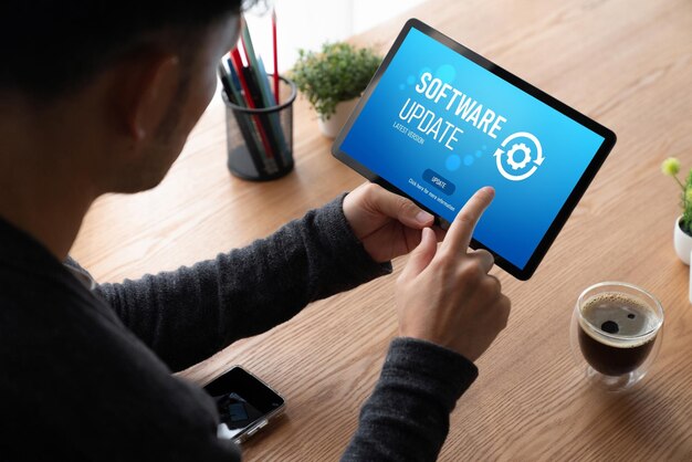 Actualización de software en la computadora para la versión más moderna del software del dispositivo