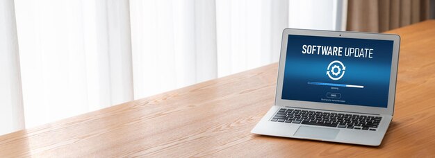 Actualización de software en la computadora para la versión moderna de la actualización del software del dispositivo
