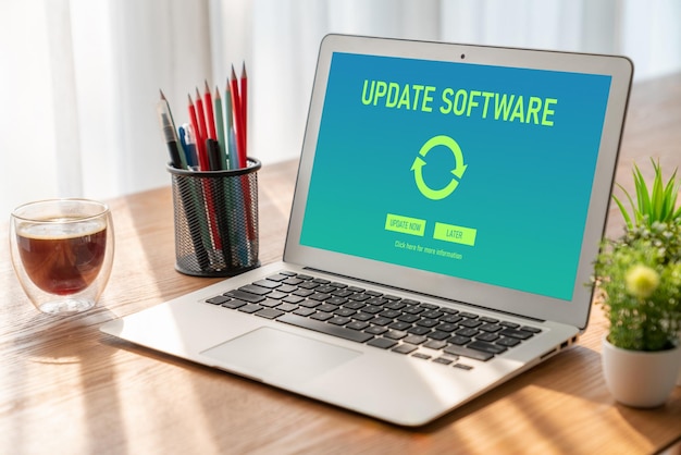 Actualización de software en la computadora para la versión moderna del software del dispositivo