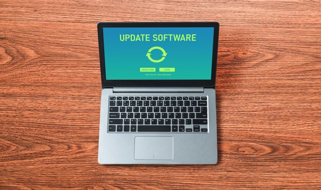 Actualización de software en la computadora para la versión moderna del software del dispositivo