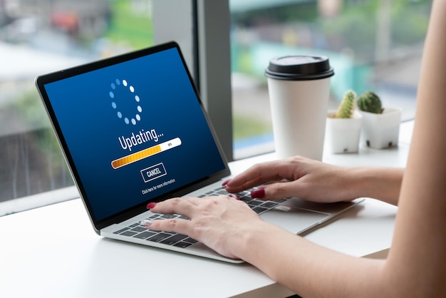 Actualización de software en la computadora para la versión moderna del software del dispositivo