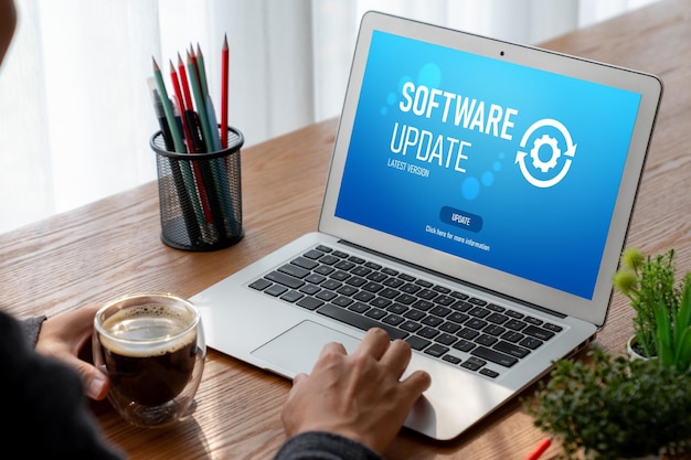 Actualización de software en la computadora para la versión moderna del software del dispositivo