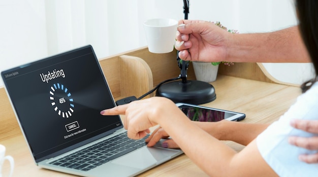 Actualización de software en la computadora para la versión modish de la actualización de software del dispositivo