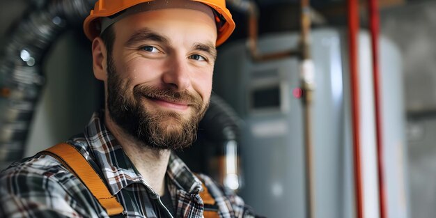 Foto actualizar el sistema de calefacción anticuado para ahorrar dinero y ser más eficiente concepto sistema de calefaccion actualizar la eficiencia energética ahorro de costos mejoramiento del hogar