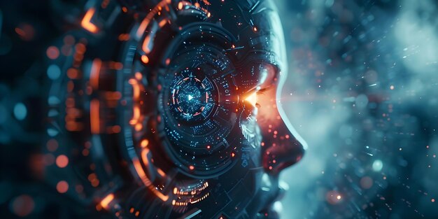 Foto actualizar su mente con implantes neuronales de vanguardia y tecnología avanzada concepto implantes neurales tecnología avanzada actualizar la mente tecnología del futuro de vanguardia