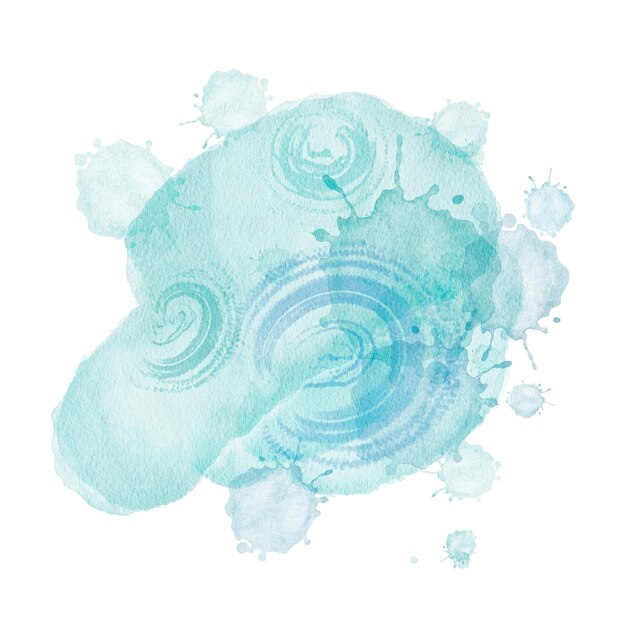 Foto acuarela abstracta de tonos azules teñidos para su uso en el diseño de tarjetas de embalaje invitaciones