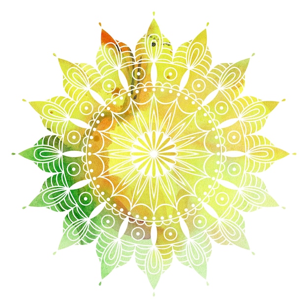 Acuarela colorida mandala