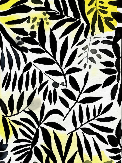 Acuarela Floral Patrón Pintura Artístico Hojas