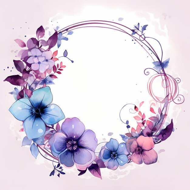 acuarela_marco_con_un_diseño_floral