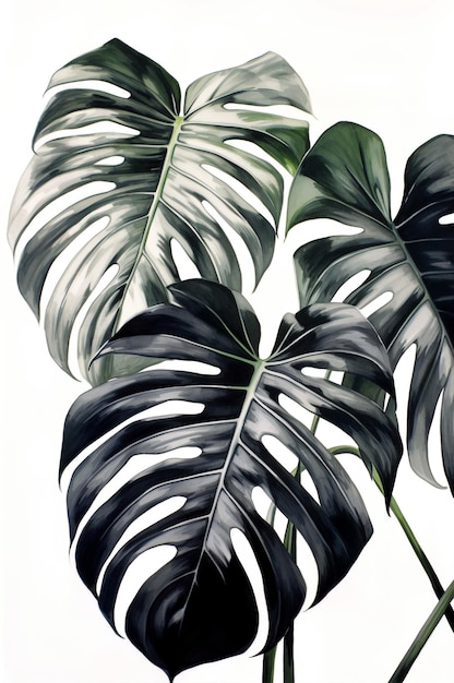 Acuarela Monstera