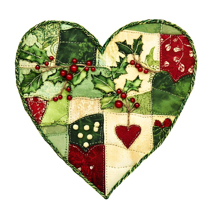 Foto acuarela de navidad con copias de corazones clipart