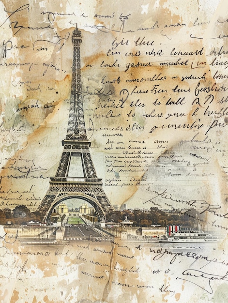 Acuarela de papel vintage de fondo vieja hoja de escritura