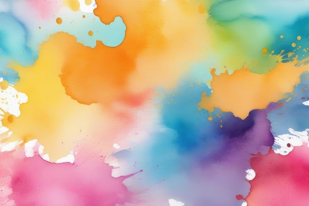 Acuarela pastel abstracta salpicaduras de textura colorida de fondo