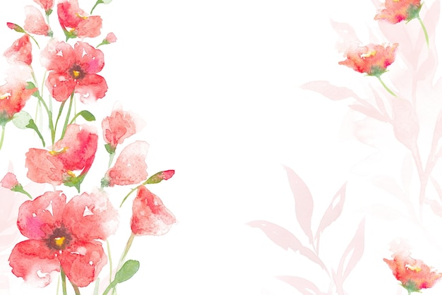 Acuarela png fondo de borde de rosa en la temporada de primavera floral rosada