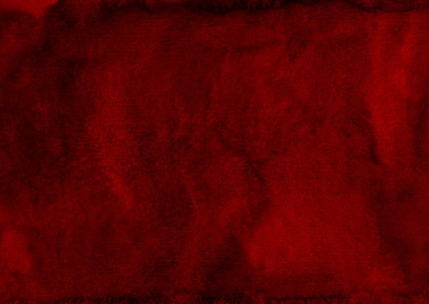 Foto acuarela textura de fondo rojo oscuro pintado a mano