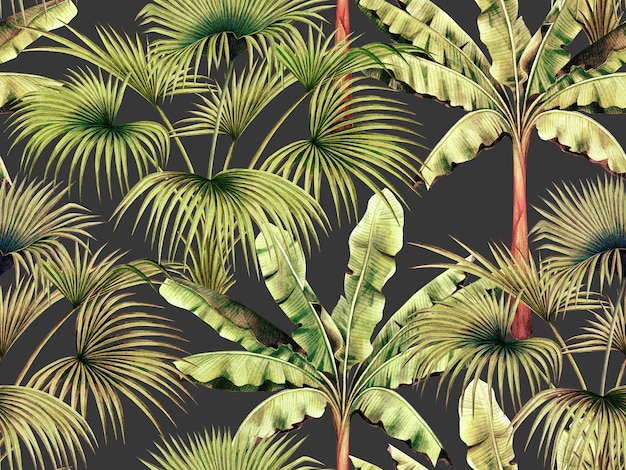 Acuarela tropical deja sin fisuras de fondo