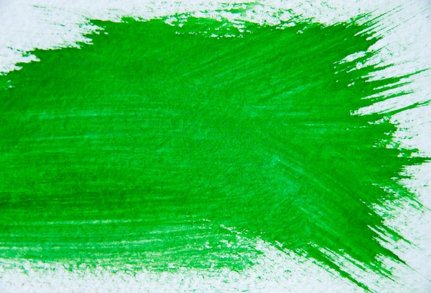 Acuarela verde sobre papel