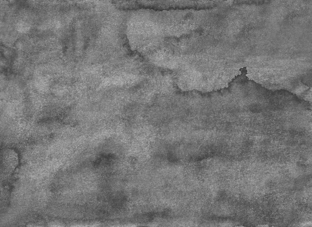 Acuarela vieja pintura de fondo con textura gris. Superposición de grunge monocromo tranquilo. Manchas grises sobre papel.