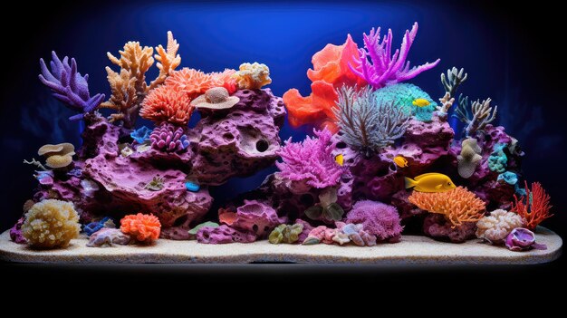 Foto acuario de coral marino