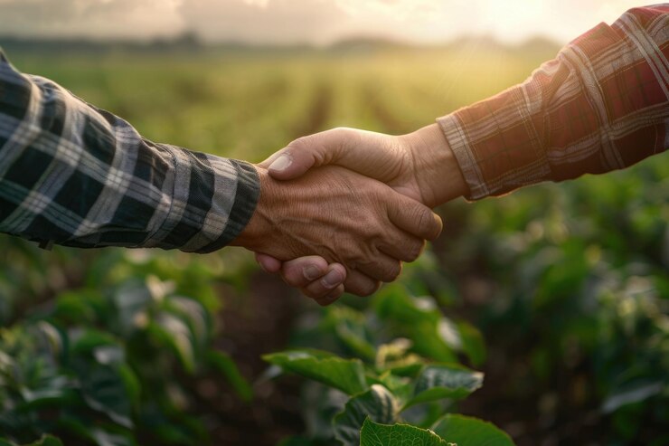 Acuerdo agrícola B2B y asociación para el apoyo a la agricultura Colaboración para la creación de empresas agrícolas