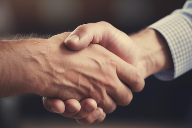 Acuerdo formal Ilustración del apretón de manos formal entre dos ejecutivos empresariales que señalan el compromiso con los objetivos y el éxito compartidos