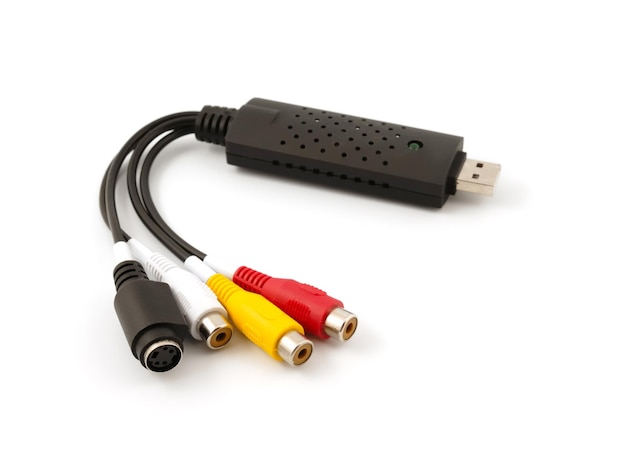 Adaptador de captura de áudio de vídeo USB VHS para DVD hdd tv card