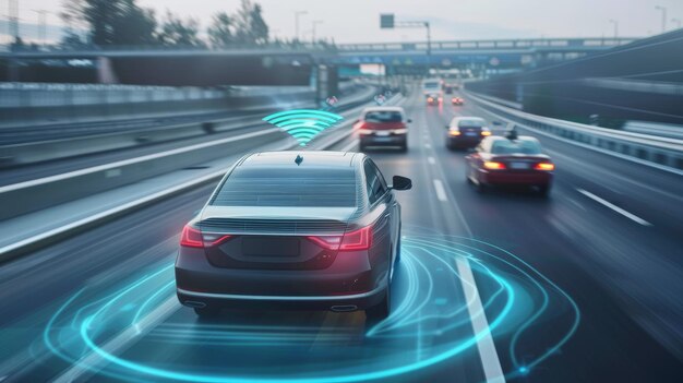 Adaptive Geschwindigkeitsregelung für autonome Autos Fahrerassistenzsystem für autonome Autos