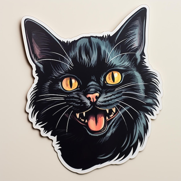 adesivo_Black_Cat_Smile