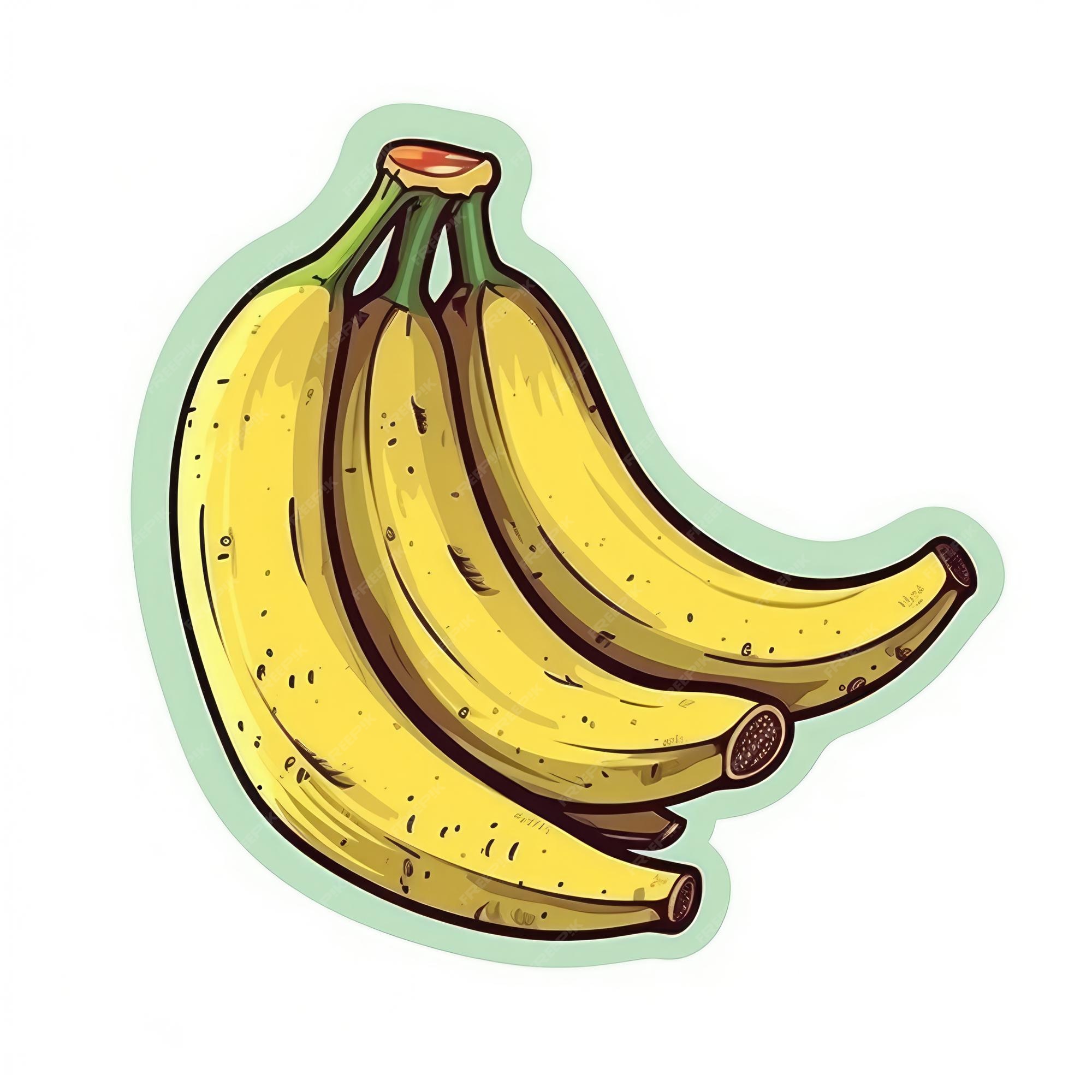 Cartoon banana fruits. Bunches of  Banana desenho, Desenhos animados,  Arvore desenho