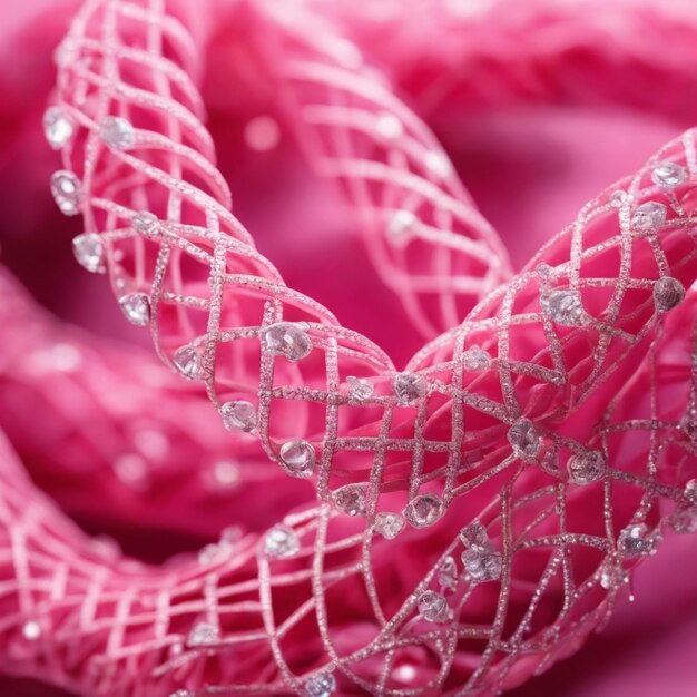 adesivo de fita rosa de câncer de mama 2d ilustração vetorial sonhadora de fantasia fofa