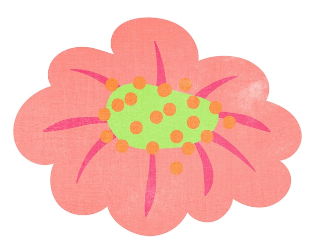 adesivo de flor rosa ilustração de clipart de primavera png