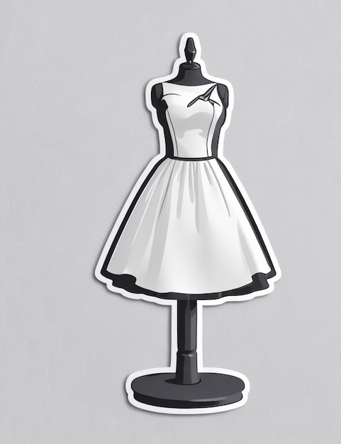 Foto adesivo de um manequim com um vestido nele