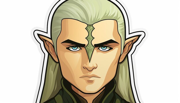 adesivo facial de legolas