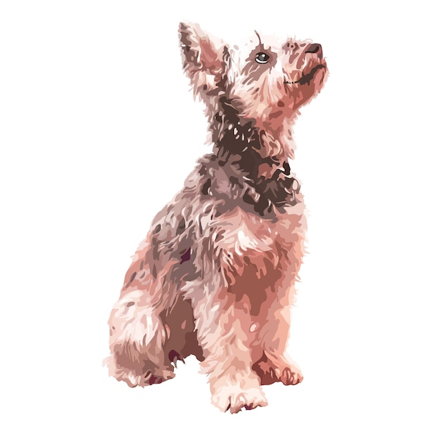 adesivo png de cão Schnauzer fundo transparente